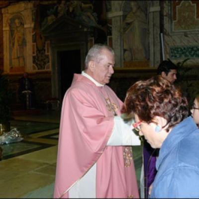 13 decembrie 2009: Roma: Vizita ÎPS dr. Ioan Robu la comunitatea română catolică