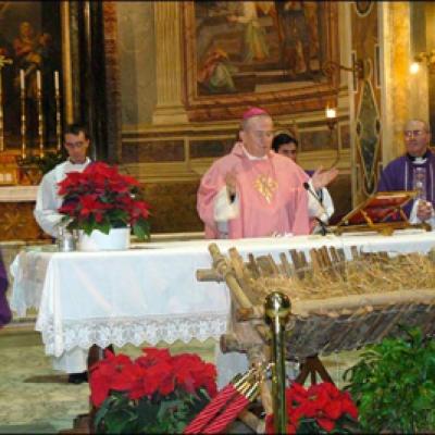 13 decembrie 2009: Roma: Vizita ÎPS dr. Ioan Robu la comunitatea română catolică