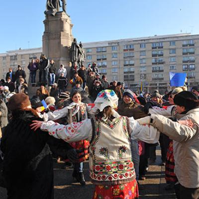 24 ianuarie 2010: Iaşi: Marcarea Zilei Unirii Principatelor Române (Foto: FOCUS)