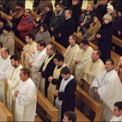 10 februarie 2010: Iaşi: Întâlnirea preoţilor catolici din România - Liturghia concelebrată (Foto: Ovidiu Bişog
