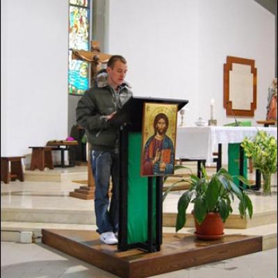 14 februarie 2010: Ladispoli: Vizita PS Aurel Percă la catolicii români