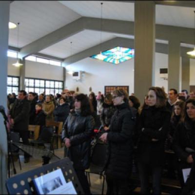 14 februarie 2010: Ladispoli: Vizita PS Aurel Percă la catolicii români