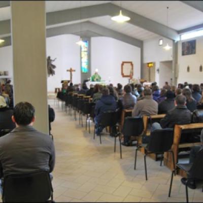 14 februarie 2010: Ladispoli: Vizita PS Aurel Percă la catolicii români
