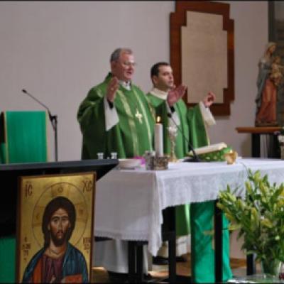14 februarie 2010: Ladispoli: Vizita PS Aurel Percă la catolicii români