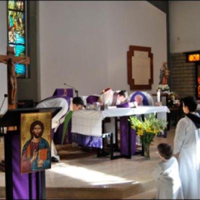 7 martie 2010: Ladispoli: Vizita PS Petru Gherghel la comunitatea catolicilor români