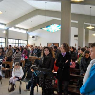 7 martie 2010: Ladispoli: Vizita PS Petru Gherghel la comunitatea catolicilor români