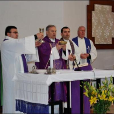 7 martie 2010: Ladispoli: Vizita PS Petru Gherghel la comunitatea catolicilor români