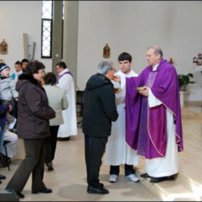7 martie 2010: Ladispoli: Vizita PS Petru Gherghel la comunitatea catolicilor români