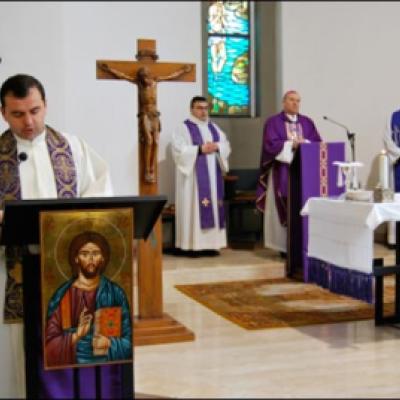 7 martie 2010: Ladispoli: Vizita PS Petru Gherghel la comunitatea catolicilor români