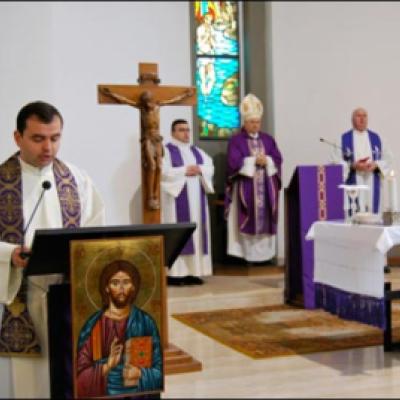 7 martie 2010: Ladispoli: Vizita PS Petru Gherghel la comunitatea catolicilor români