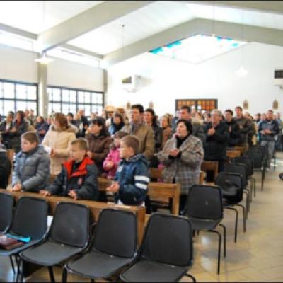 7 martie 2010: Ladispoli: Vizita PS Petru Gherghel la comunitatea catolicilor români