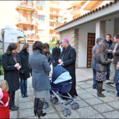 7 martie 2010: Ladispoli: Vizita PS Petru Gherghel la comunitatea catolicilor români