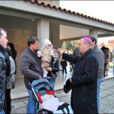 7 martie 2010: Ladispoli: Vizita PS Petru Gherghel la comunitatea catolicilor români
