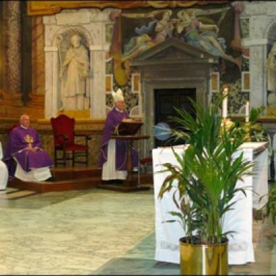 7 martie 2010: Roma: PS Petru Gherghel din nou în vizită la "fraţi"