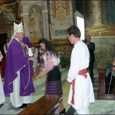 7 martie 2010: Roma: PS Petru Gherghel din nou în vizită la "fraţi"