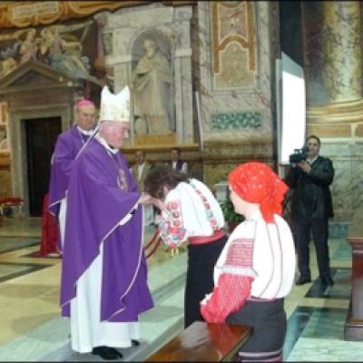 7 martie 2010: Roma: PS Petru Gherghel din nou în vizită la "fraţi"