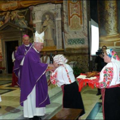 7 martie 2010: Roma: PS Petru Gherghel din nou în vizită la "fraţi"