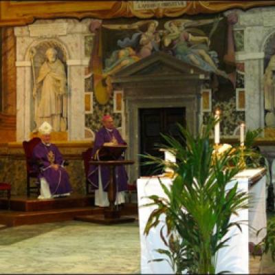 7 martie 2010: Roma: PS Petru Gherghel din nou în vizită la "fraţi"