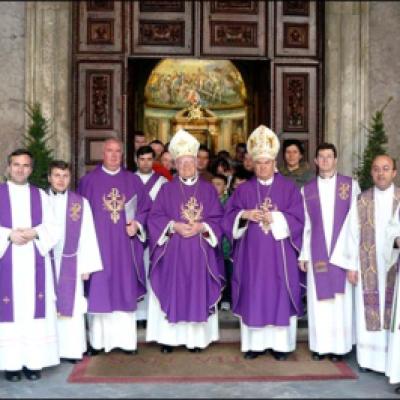 7 martie 2010: Roma: PS Petru Gherghel din nou în vizită la "fraţi"