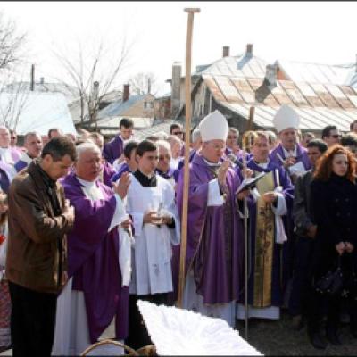 24 martie 2010: Siret: Funeraliile pr. Ştefan Babiaş (foto: Eduard Lucaci)