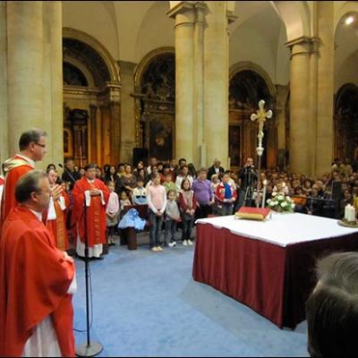 19 aprilie 2010: Torino: Pelerinajul românilor catolici la Giulgiu