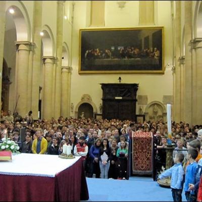 19 aprilie 2010: Torino: Pelerinajul românilor catolici la Giulgiu