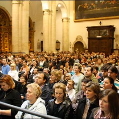 19 aprilie 2010: Torino: Pelerinajul românilor catolici la Giulgiu