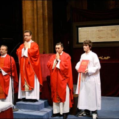 19 aprilie 2010: Torino: Pelerinajul românilor catolici la Giulgiu