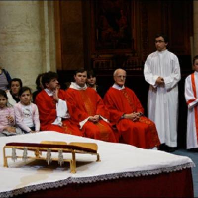 19 aprilie 2010: Torino: Pelerinajul românilor catolici la Giulgiu