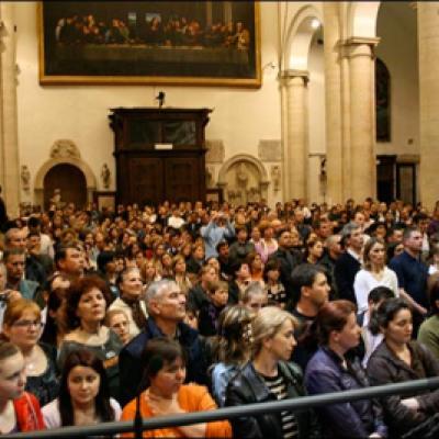 19 aprilie 2010: Torino: Pelerinajul românilor catolici la Giulgiu