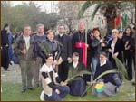Cu un grup de romani