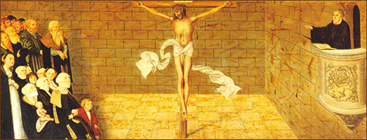 Lucas Cranach cel bătrân, «Predica lui Luther» (1547)