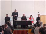 pr. Danielescu, pr. Wili Dancă, PS Petru Gherghel, d-na Violeta Barbu, pr. Fabian Doboş