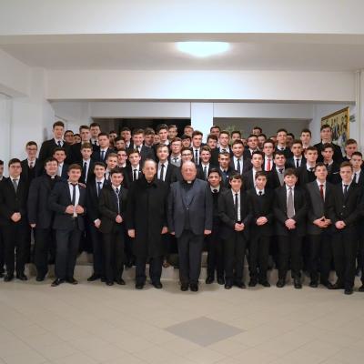 17 martie: Bacău: Cardinalul Beniamino Stella în vizită la Seminarul minor