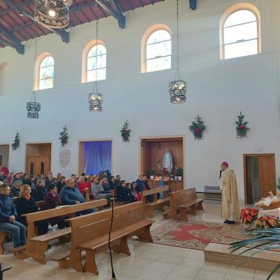 25 decembrie: Roma: PS Benoni Ambăruş în mijlocul comunităţii române de la Grotte Celoni
