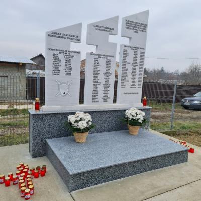 27 noiembrie: Slobozia: Binecuvântarea Monumentului Eroilor