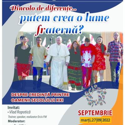 27 septembrie: Roman: Dincolo de diferenţe... putem crea o lume fraternă? O nouă temă la Academia "Petru Tocănel"