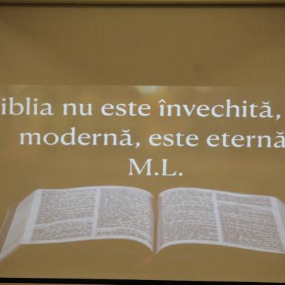 22 ianuarie: Iaşi: Biblia nu este o carte învechită, demodată, ci o carte mereu actuală. Simpozion dedicat Cuvântului lui Dumnezeu