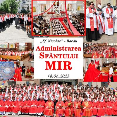 18 iunie: Bacău: Administrarea Sfântului Mir în Parohia "Sfântul Nicolae"