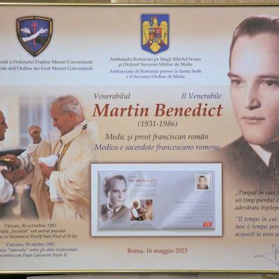 16 mai: Roma: Conferinţa "Credinţă, caritate şi martiriu. Venerabilul Martin Benedict şi istoria fraţilor franciscani în România". Foto: fr. Alejandro Palacios Vázquez, OFMConv.