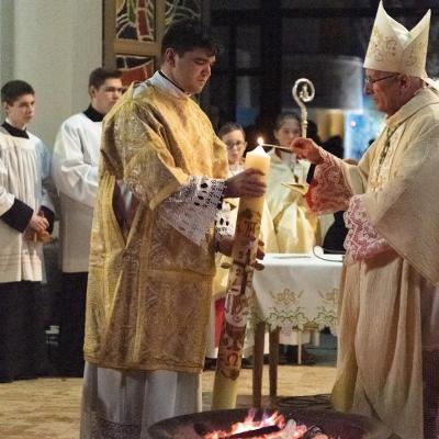 8 aprilie: Iaşi (catedrală): Liturghia Învierii Domnului. Foto: Ovidiu Bişog