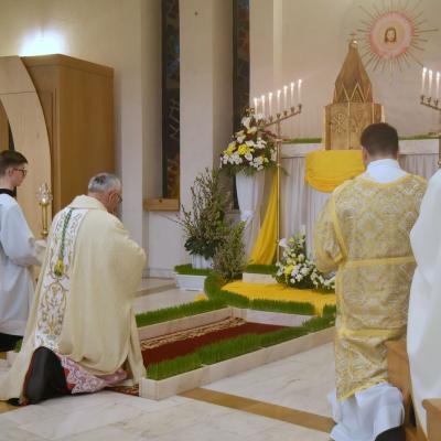 6 aprilie: Iaşi (catedrală): Liturghia Cinei Domnului