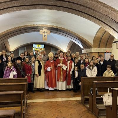26 decembrie: Italia: Vizita PS Petru Sescu la comunitatea catolicilor români din Parma