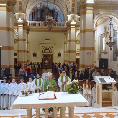 8 noiembrie: Schio: Vizita episcopului Pestru Sescu în comunitatea română catolică din Dieceza de Vicenza
