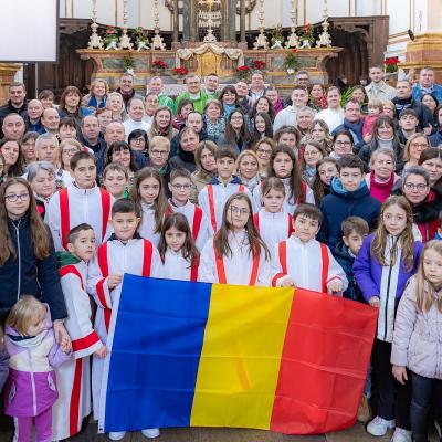 11 februarie: Torino: Lăsat de sec în sânul comunităţii catolice româneşti. Foto: Mihai Bursuc