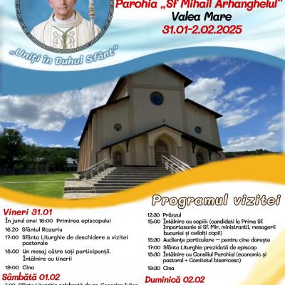 31 ianuarie - 2 februarie: Vizită pastorală a PS Iosif Păuleţ în Parohia Valea Mare