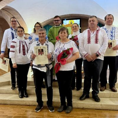 25 ianuarie: Italia: Trei familii celebrate în comunitatea româno-catolică din Parma: 10, 30 şi 35 de ani de căsătorie