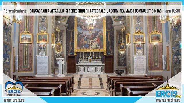 ERCIS Media: Iaşi: Consacrarea altarului şi redeschiderea Catedralei "Adormirea Maicii Domnului"