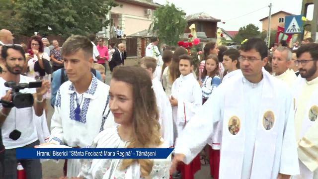 Tămăşeni: Liturghia din solemnitatea "Sfânta Fecioară Maria, Regină"