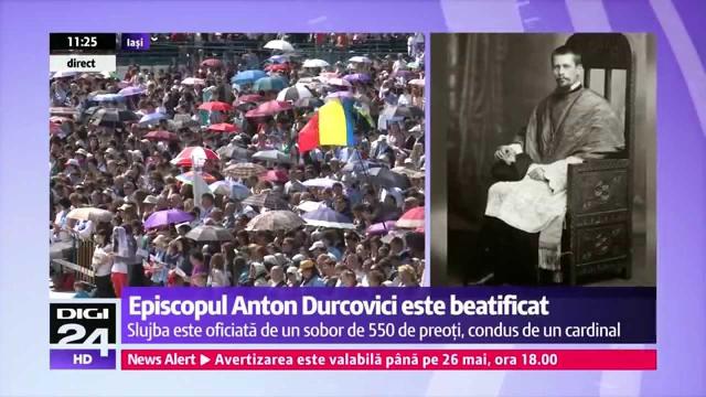 Digi24HD: Episcopul martir Anton Durcovici a fost beatificat